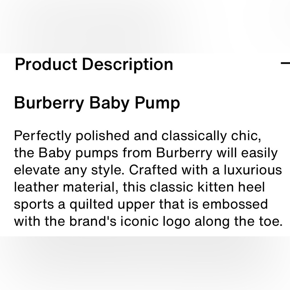 Burberry Black Leather Baby Pump Shoes - Picture 15 of 17